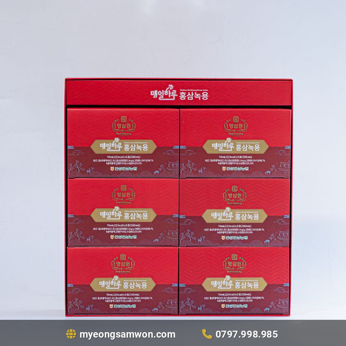 Hình ảnh Nước Hồng Sâm Nhung Hươu Myeong Samwon Hộp 30 gói x 70ml - Hình ảnh chi tiết