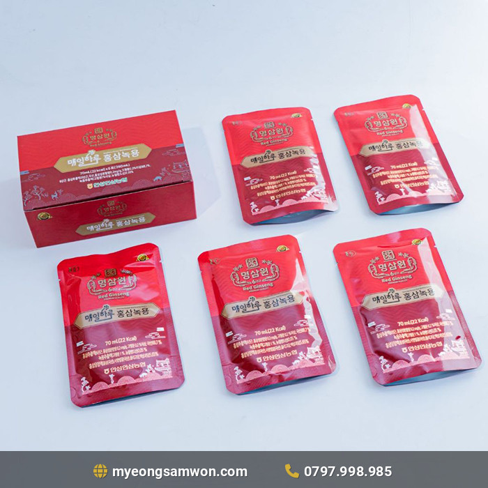 Hình ảnh Nước Hồng Sâm Nhung Hươu Myeong Samwon Hộp 30 gói x 70ml - Hình ảnh chi tiết