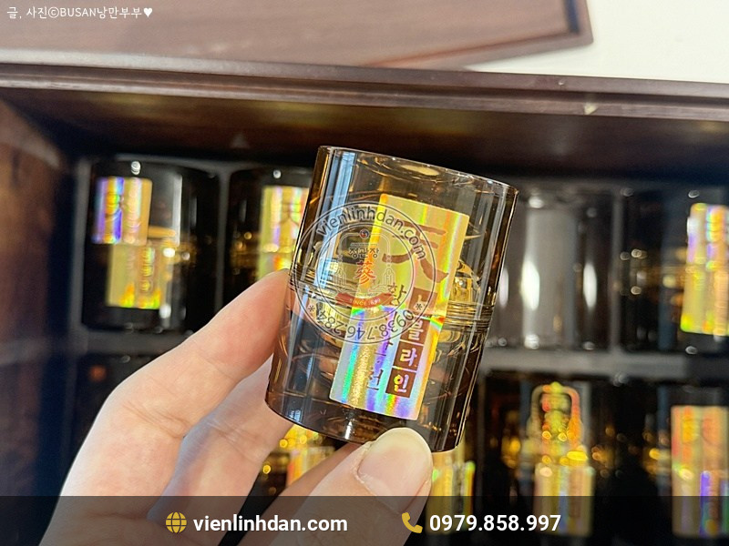 hộp viên thiên sâm linh đan kgc jung kwan jang bọc vàng