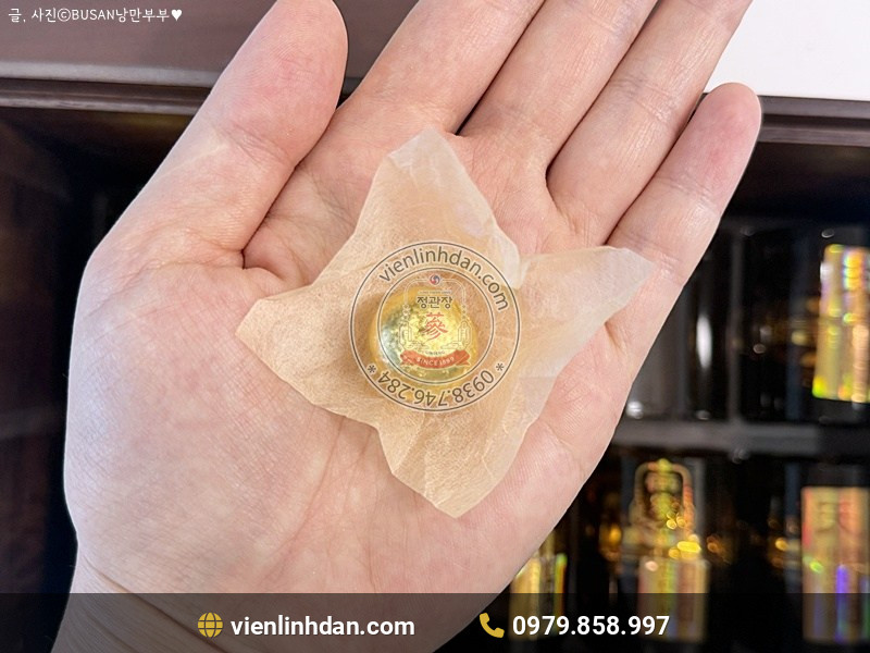 hộp viên thiên sâm linh đan kgc jung kwan jang bọc vàng